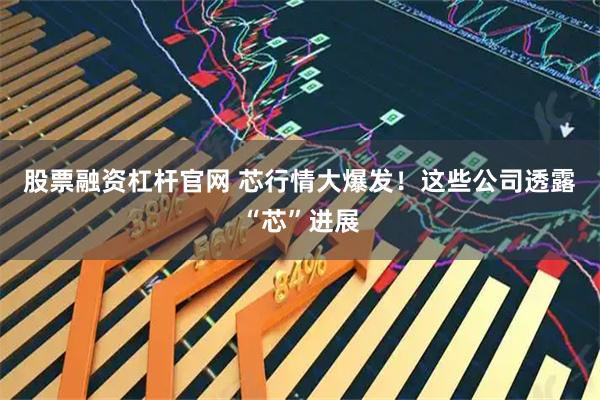 股票融资杠杆官网 芯行情大爆发！这些公司透露“芯”进展